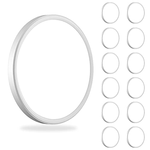 WKONCLDY 12Pack 3200lm LED Flush Mount Ceiling Light, Super Slim 12 inch Ceiling Light, 5000K LED Light for Bedroom, Living Room, Dining Room, Garage, Office, Warehouse