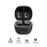 Altec Lansing NanoPods - Truly Wireless Earbuds with Charging Case, TWS Waterproof Bluetooth Earbuds with Touch Controls for Travel, Sports, Running, Working (Charcoal Grey)