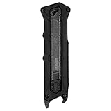 Kershaw Interstellar Pocket Knife, Black Manual OTF Tanto Blade with Serrations, Blackwash Finish with GFN Handle, Bottle Opener & Deep Pocketclip