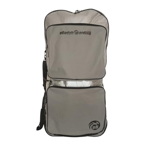 eBodyboarding Padded Reflector Travel Bodyboard Bag-GY/BK