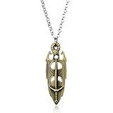 pendantmen pendantnecklaces for womenGames The Elder Scrolls Skyrim Dragon Necklace Dinosaur Vintage Triangle Morrowind Amulet Charm Pendant Necklace for Men Women (Color : Luminous)