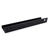 Jetland Cabinets Drawers Edge Pulls - 8-Pack, 6" Overall Length, Black, Concealed Tab Pulls for Kitchen Garage Cabinet Drawers, PW5018B128