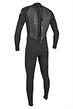 O'Neill Wetsuits mens Men's Reactor-2 3/2mm Back Zip Full Wetsuits, Black/Black, Large US