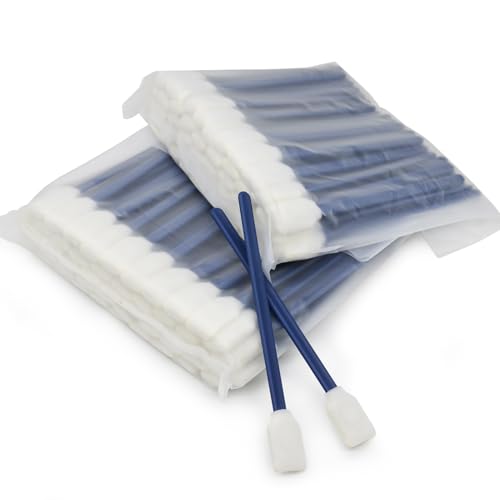 Wellgler's 200pcs Disposable Crevice Cleaning Brush，car air-Conditioning Vents Brush， Window Rails 、Door Rails、Refrigerator Gaps 、Toilet Gaps Brush (Dark Blue)