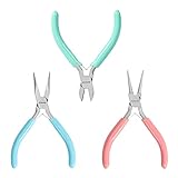 WORKPRO Jewelry Tool Kit - 3 Pack Includes Mini Needle Nose Pliers, Round Nose Pliers, Wire Cutter