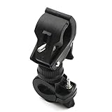 4pcs Universal Bike Bicycle Flashlight Lamp Mount Clamp Stand Holder 360º Rotation, Black