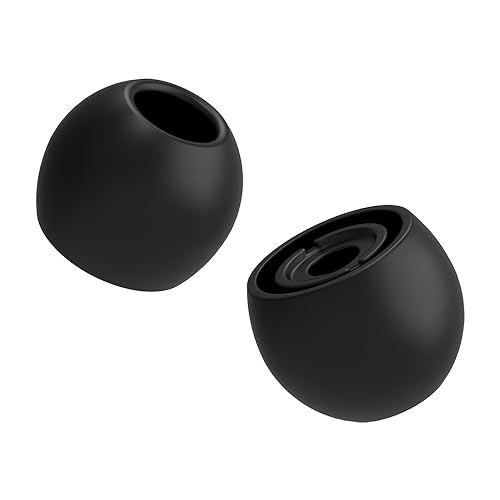 HiFiGo Divinus Velvet Silicone Earphones Ear Tips for Nozzle Size 3-5mm, Replaceable HiFi IEMs Earbuds Smoothly Deeply Eartips with 5 Size (M(3 Pairs))