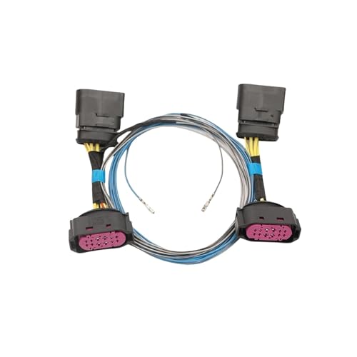 Compatible for VW Jetta MK5 Golf 5 HID Xenon Headlight 10 to 12 Pin Connector Adapter OEM