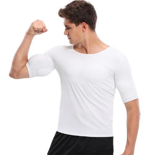Fake Muscles Shirt Wolverine Cosplay Chest For Men Muscle Suit Boys Strong Shoulder Padded Underwear Invincible Fake 6 Pack Abs T-shirt Muscle Appearance Enhancing Clothing Training Apparel Small