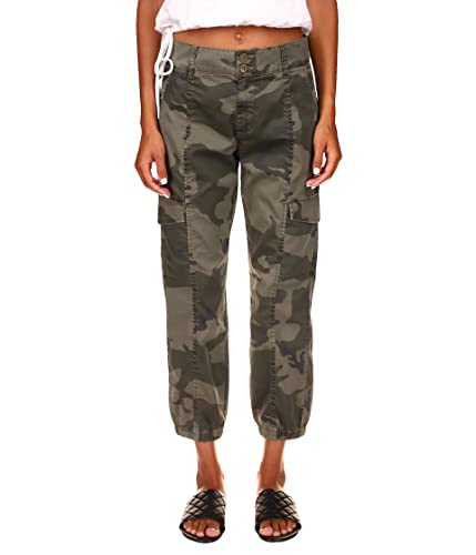 Sanctuary™ Rebel Pants for Women – Camo Inspired Design for Leisure and Trek – 97% Cotton – 3% Spandex Hiker Camo 30 27