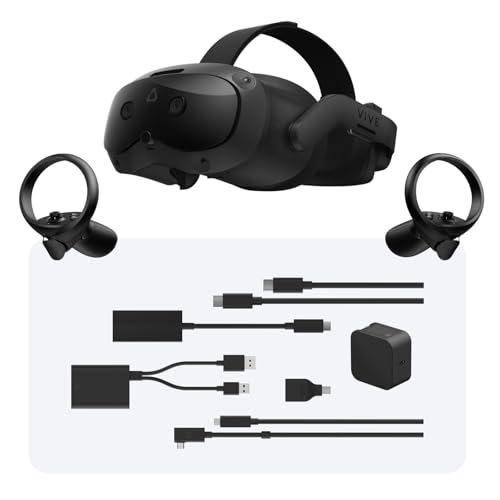 HTC Vive Focus Vision Full Kit - VR Headset with DisplayPort PC Streaming Kit