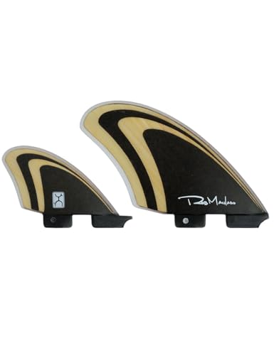 Firewire Machado Seaside Quad Fin Set - Double Tab (Fits FCS II Fin Box) | Bamboo/Black