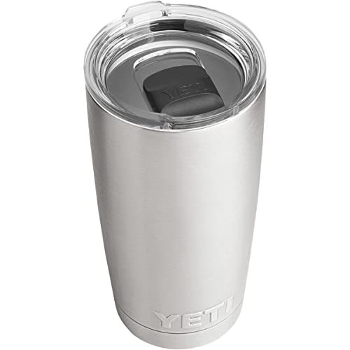 YETI Rambler 20 oz Tumbler, Stainless Steel, Vacuum Insulated with MagSlider Lid, Stainless