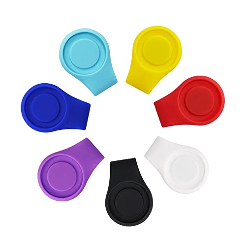 Myartte Silicone Golf Ball Marker Hat Clip Strong Magnetic Closure Great for Golf Gift for Women Men Golfer (Pack of 3 4 or 7)