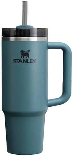 STANLEY Quencher H2.0 Tumbler with Handle and Straw 30 oz | Flowstate 3-Position Lid | Cup Holder Compatible for Travel | Insulated Stainless Steel Cup | BPA-Free | Blue Spruce