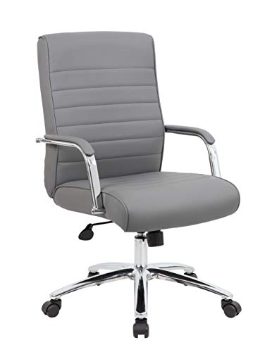 Boss Office Products Modern Executive Conference Chair, Grey