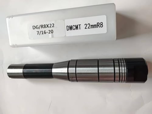 DMCMT 22mm R8 Shank Saw Blade Stem Short Axis Milling Bed Mandrel Bracket for 22mm Gear Cutter/Face Mill/Split Saw