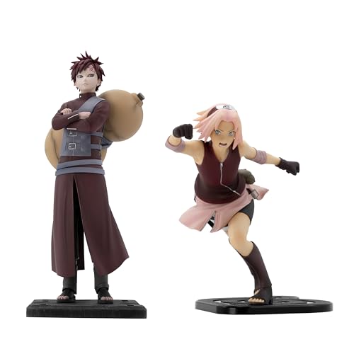 ABYSTYLE Studio Naruto Shippuden Gaara & Sakura SFC Collectible PVC Figure Statue Anime Manga Figurine Home Room Office Décor Gift Bundle