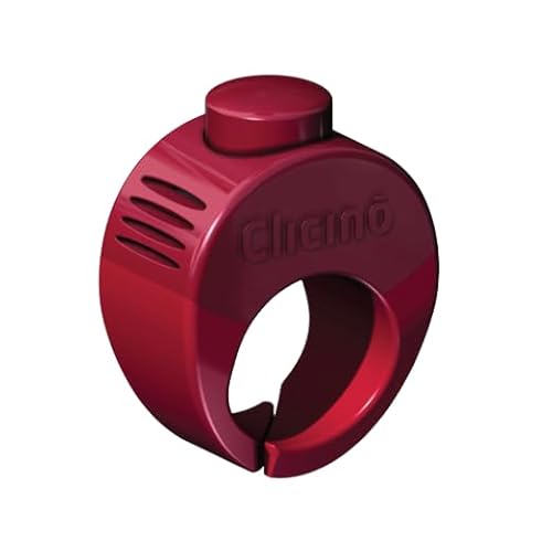 Karen Pryor Small Clicker Ring for Dogs & Puppies – Hands-Free Dog Training Clicker with Ergonomic Finger Ring & Pull-On Closure – Loud, Clear Sound for Effective Behavior Reinforcement (Red)