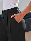 LILLUSORY Wide Leg Dress Work Pants Womens Palazzo Flowy 2025 Summer Spring High Waisted Professional Business Office Interview Outfits Bottom Wear Trousers Dressy Slacks Black