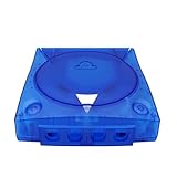 Hzxkqmil Replacement Shell for SEGA Dreamcast DC Retro Video Game Console, Translucent Plastic Housing Case Accessories for Dreamcast DC, Transparent Blue