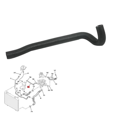 1323C6 2.0 Oil Radiator Pipe Hose Compatible With Peugeot 307 3008 308 408 Compatible With Citroen C4 Picasso C5 Engine Cooling System Wate Hose