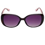 GUESS Women's Gu7554 Square Sunglasses, Dark Havana & Gradient Brown, 54 mm