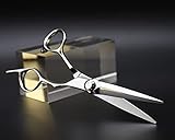 AOLANDUO 6 Inch Sword Blade Hair Scissors/Barber Scissors-High End Japanese AICHI Steel Handmade Hair Cutting Shears with Offset Handle for Salon Stylists Beauticians & Hairdresser