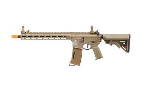 Lancer Tactical Gen 3 Lightweight Durable Polymer M4 Airsoft MLOK AEG w/High Speed Mid Cap with Programmable Fast Trigger (ETU & MOSFET)
