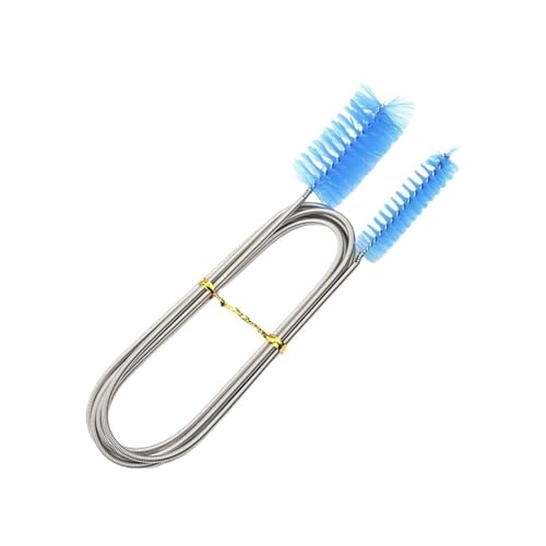 90/155/200cm Pipe Cleaning Brush Flexible Double Ended Hose Brush Pipe Cleaning Tool Aquarium Fish Tank Water Pump(Blue,200cm)