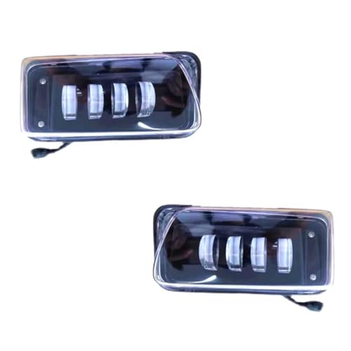 for Isuzu 700P Elf Nqr NPR Across Truck Led Front Bumper Lights Fog Lights Driving Lights Warning Lights Daytime Running Light White1Pair