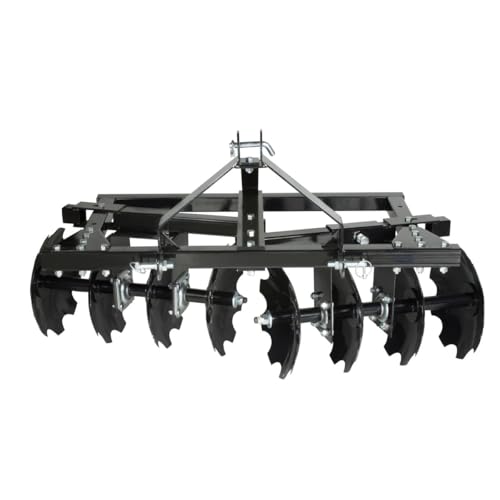 IMPACT IMPLEMENTS® CAT-0 Disc Plow / Harrow. Prep Soil, Cut Weeds & Clear Crop Remains. Includes Integrated Hitch Adapter for Quick Attachment. Original Designs by USA Agricultural Company.