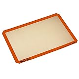 Silpat Premium Non-Stick Silicone Baking Mat, Half Sheet Size, 11-5/8 x 16-1/2, Orange