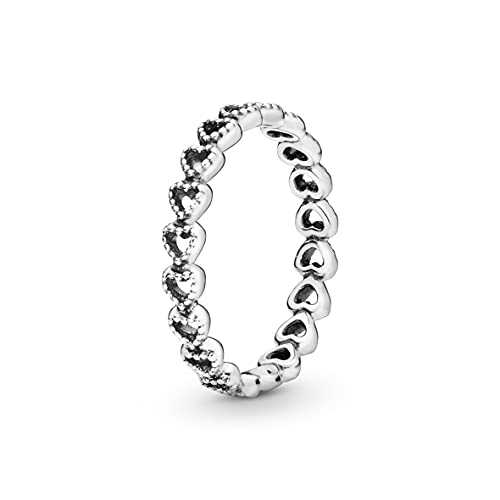 PANDORA Linked Love Ring, Sterling Silver, Size 7.5
