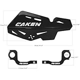 PRO CAKEN Universal 7/8" 22mm and 1 1/8" 28mm Handle Bar with Hand Guards CNC Bracket kit for Dirt Bike Motocross ATV Scooter for CRF KLX KX LTR TRX SX SXF EXC XCW Grizzly Hawk 250 Bicycles Black