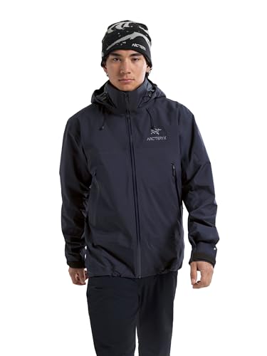 Arc'teryx Beta AR Men’s Jacket | Waterproof, Windproof Gore-Tex Pro Shell Men’s Winter Jacket with Hood for All Round Use | Black Sapphire, Medium