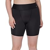 Hanes Moves Anti-Chafe, Microfiber Slip Shorts for Women, 2-Pack, Black/Black