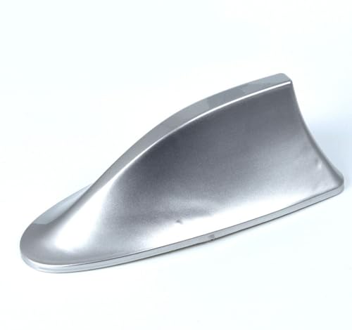 benbfa Antenna Shark Fin Car, for KIA Ceed Shark Fin Car Aerial Antenna, Shark Fin Shaped Radio Signal Decorative, Shark Fin Antenna,F-Silver