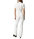 Free People Women's Jayde Flare Jumpsuit, Pure White