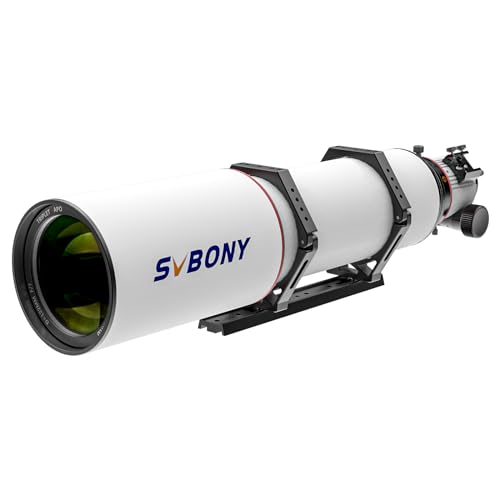 SVBONY SV550 APO Telescope, 122mm F7 Triplet Apochromatic Refractor, Professional Astronomical Telescope with 300mm Versatile V-Style Dovetail for Deep Space Astrophotography and Visual with Bag