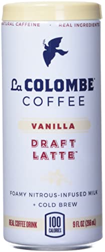 La Colombe Draft Latte Cold-Pressed Espresso Variety 9 oz Can (Mocha/Triple Shot/Vanilla, 12-pack)