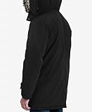 London Fog Men's Snorkel Parka with Bib, Black, XL