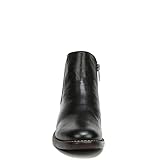 Franco Sarto Womens Marcus Flat Ankle Bootie Black Leather 8 M