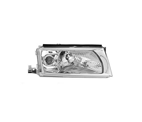 Headlights VP1348P Headlight Right Side Headlamp Passenger Side Headlight Assembly Projector Front Light Car Lamp Light Chrome LHD Compatible With Skoda Octavia 1 Facelift 2000 2001 2002 2003 2004