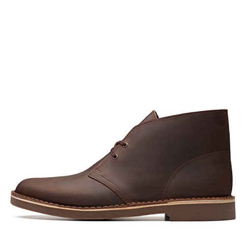 Clarks mens Bushacre 2 chukka boots, Dark Brown, 13 Wide US