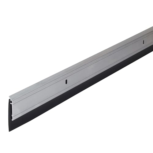 M-D Building Products 68247 All-Season Door Sweep, Heavy Duty Aluminum, Ideal for Residential & Commercial Use, Easy Installation with Heavy Rubber Seal, Ensure Comfort and Security (36 Inch, Silver)