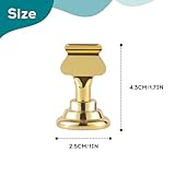 Urban Deco 16 Pieces Table Card Holder Place Card Holders 1.7 inches Gold Steel Card Holders for Photos, Food Signs, Memo Notes, Weddings, Restaurants, Birthdays. (Gold)