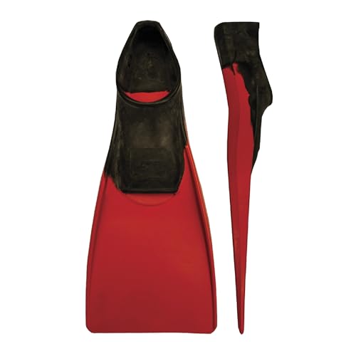 FINIS Long Floating Fins for Swimming and Snorkeling , Black/Red , XL (US Male 9-11 / US Female 10-12)