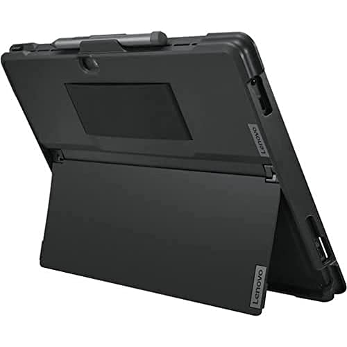 Lenovo Carrying Case Lenovo Tablet - Black - Bump Resistant, Scratch Resistant, Shock Absorbing, Drop Resistant - Silicone Strap, Thermoplastic Polyurethane (TPU) Exterior, Polycarbonate Exterior - Ha