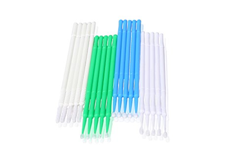 KC Republic Cleaning Brush Kit with Bendable Mini Soft Round Cotton and Felt Tip Brushes, Clean Phone, Tablet, Laptop, or Computer, 4 Different Size Heads, Electronics Cleaner, 100 Pieces